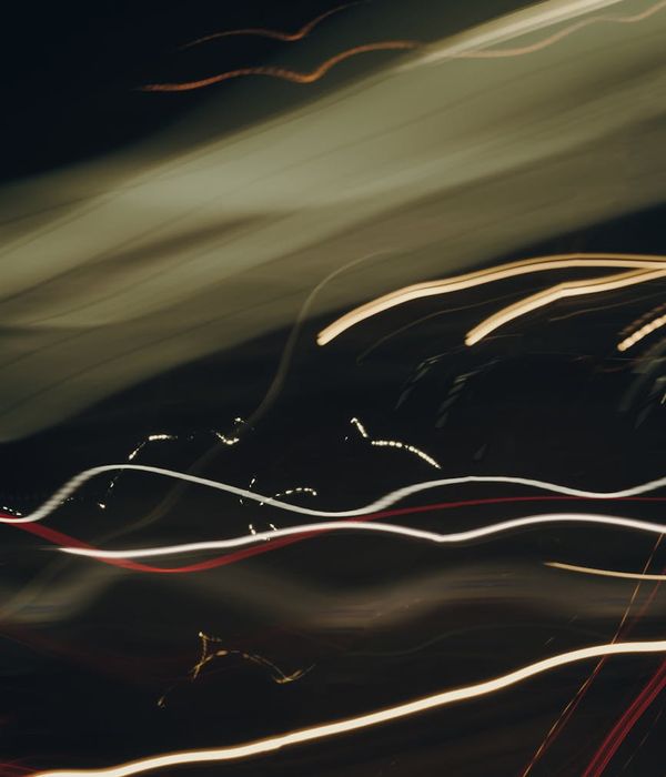 Abstract blue neon circles representing deep breathing rhythm